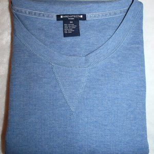 NWOT Architect Woman Heathered Blue Long Sleeve Thermal Top